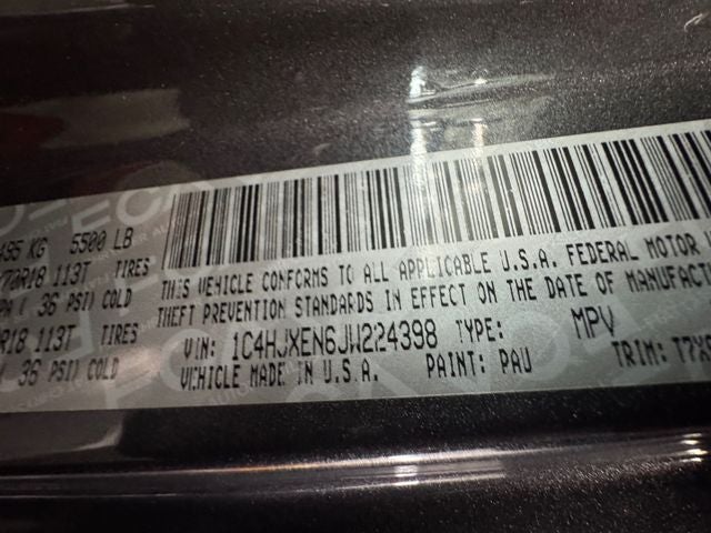 2018 Jeep Wrangler Unlimited Sahara 2.0 Liter 4D Automatic 4WD