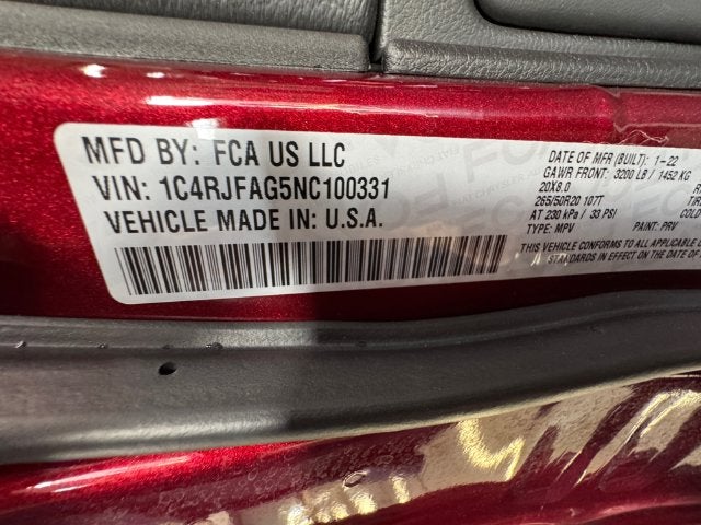 2022 Jeep Grand Cherokee WK Laredo X 3.6 Liter V6 4WD