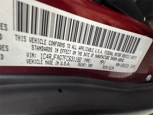 2015 Jeep Grand Cherokee Altitude 3.6 Liter V6 4WD