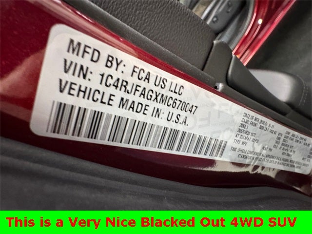 2021 Jeep Grand Cherokee Laredo X 3.6 Liter V6 4WD