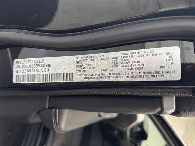 2023 Jeep Grand Cherokee L Limited 3.6 Liter V6 4WD
