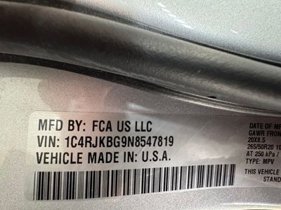 2022 Jeep Grand Cherokee L Limited 3.6 Liter V6 4WD