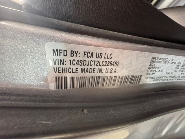 2020 Dodge Durango R/T 5.7 Liter V8 Hemi AWD 3rd Row Seating