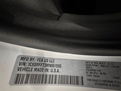 2021 RAM 1500 Big Horn/Lone Star 5.7 Liter V8 Hemi Crew Cab 4WD