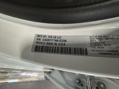 2022 RAM 1500 Big Horn/Lone Star 5.7 Liter V8 Hemi Crew Cab 4WD