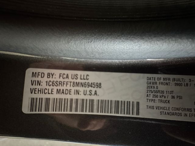 2021 RAM 1500 Big Horn/Lone Star 5.7 Liter V8 Hemi Crew Cab 4WD