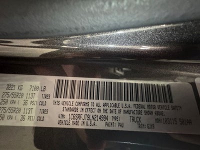 2020 RAM 1500 Laramie 5.7 Liter V8 Hemi Crew Cab 4WD