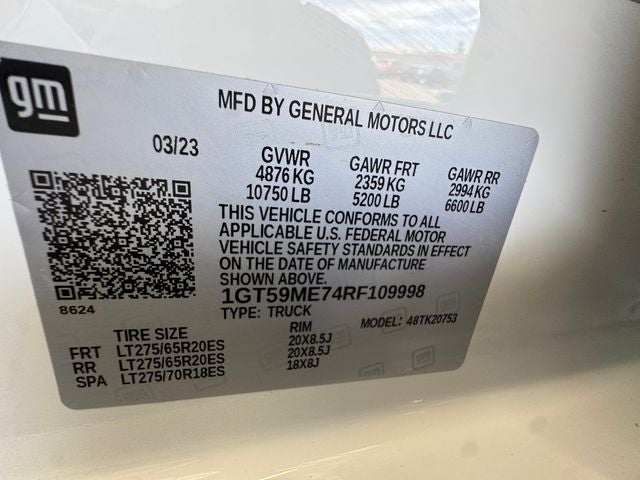 2024 GMC Sierra 2500HD SLE 6.6 Liter V8 Double Cab 4WD