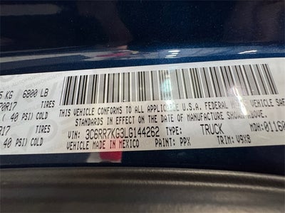 2020 RAM 1500 Classic Tradesman 3.6 Liter V6 Crew Cab 4WD