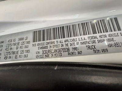 2019 RAM 2500 Tradesman 6.4 Liter V8 Hemi Crew Cab 4WD