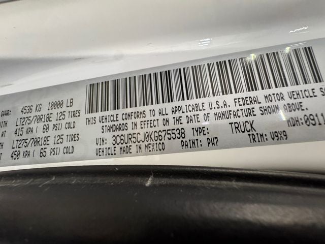 2019 RAM 2500 Tradesman 6.4 Liter V8 Hemi Crew Cab 4WD