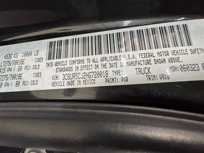 2017 RAM 2500 Tradesman 6.4 Liter Crew Cab 4WD