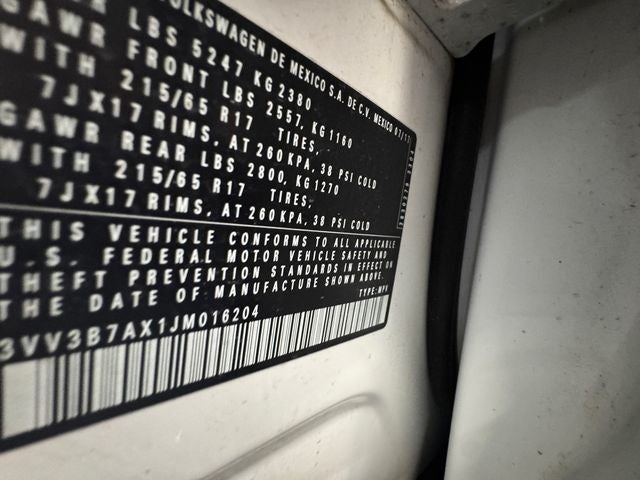 2018 Volkswagen Tiguan 2.0T SE FWD