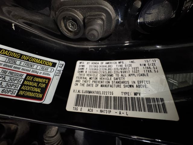 2014 Honda CR-V EX-L 2.4 Liter AWD