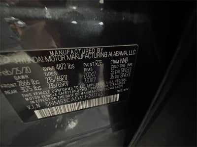 2020 Hyundai Santa Fe SEL 2.4 Liter AWD