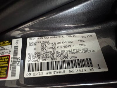 2018 Toyota Tacoma 3.5 Liter V6 4D Access Cab 4WD V6