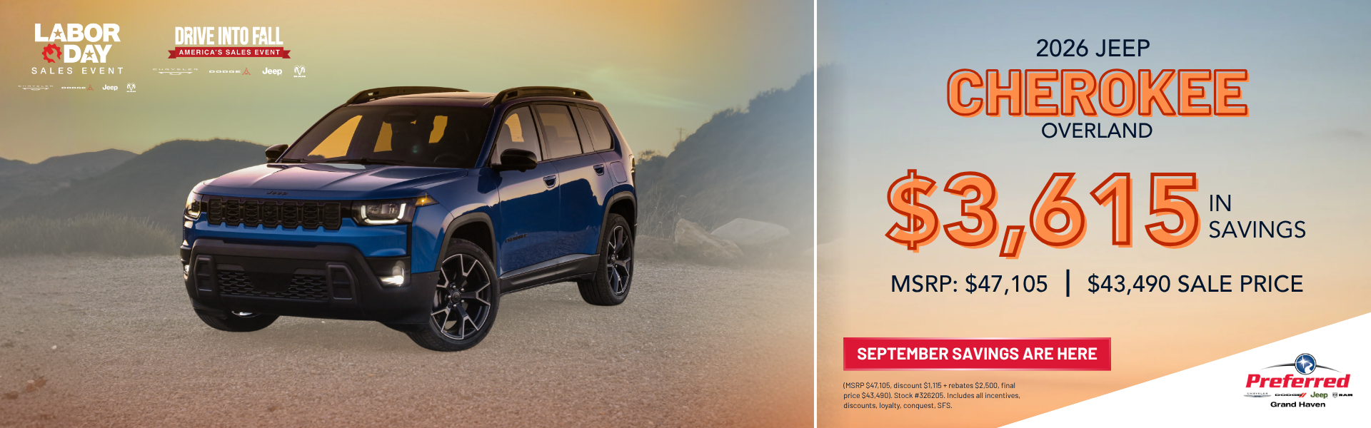 2026 JEEP CHEROKEE OVERLAND