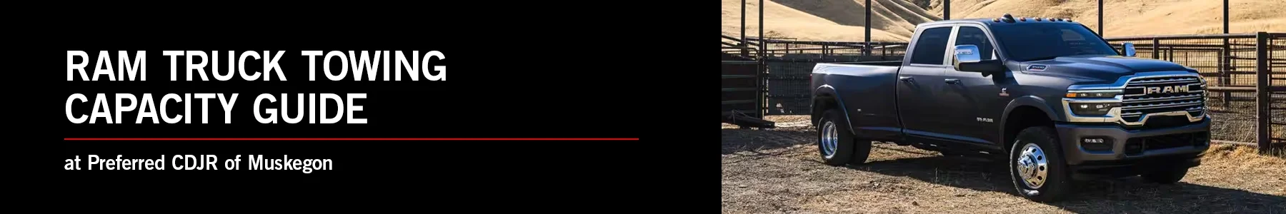 Ram Truck Towing Capacity Guide - Preferred CDJR of Muskegon