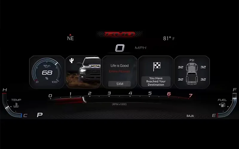 Ram 1500 RHO Driver Information Display